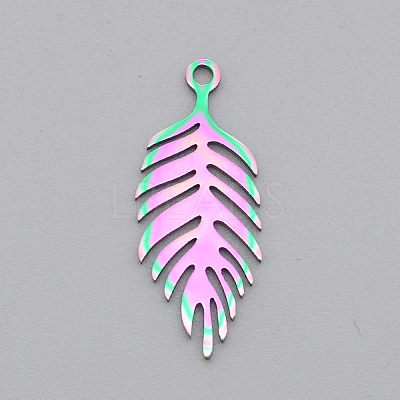 Ion Plating(IP) 201 Stainless Steel Pendants STAS-S105-LA541-1