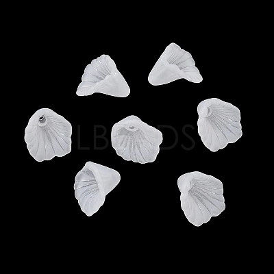 Acrylic Frosted Bead Caps AC-CBA81FF-01A-1