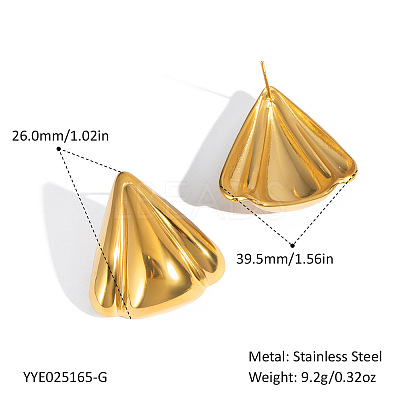304 Stainless Steel Stud Earrings for Women MO1296-1-1