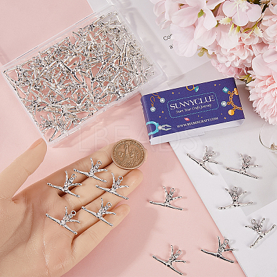 80Pcs Tibetan Style Alloy Pendant TIBEP-SC0002-80-1