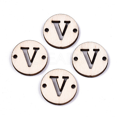 Unfinished Natural Poplar Wood Links Connectors WOOD-S045-140A-01V-1