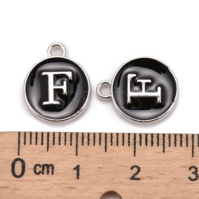 Platinum Plated Alloy Charms ENAM-S118-02F-P-1