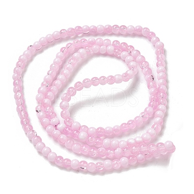 Crackle Glass Beads Strands GLAA-U001-4mm-03-1