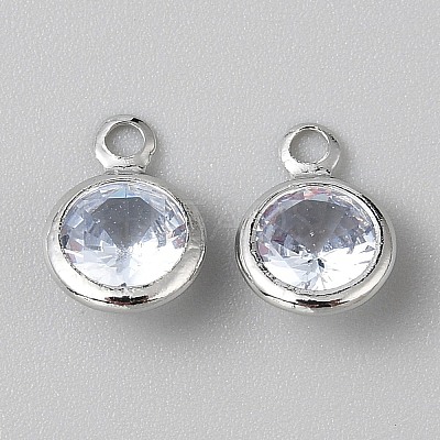 Alloy Micro Pave Cubic Zirconia Pendant FIND-WH0432-12C-P-1