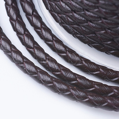 Round Braided Leather Cord WL-G002-01B-1