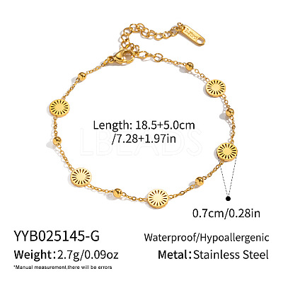 304 Stainless Steel Link Bracelets DO8683-1-1
