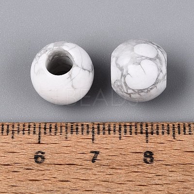 Natural Howlite European Beads G-Q602-09A-06-1