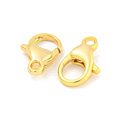 Brass Lobster Claw Clasps KK-K382-03B-G-1