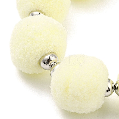 Phone Lanyard Universal Plush Ball Wrist Lanyard LS-HJEW-Q011-01D-P-1