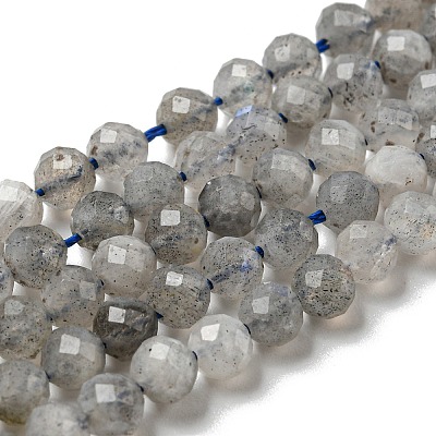 Faceted Round Natural Labradorite Bead Strands LS-G-I156-03-4mm-1