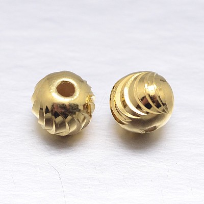 Fancy Cut Round 925 Sterling Silver Spacers Beads STER-M103-07-6mm-G-1