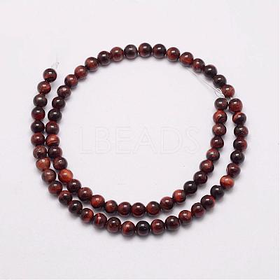 Natural Tiger Eye Bead Strands G-P230-14-4mm-1