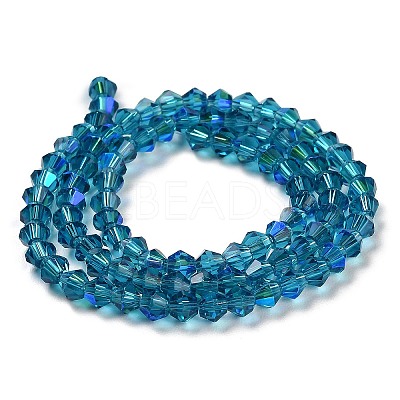 Transparent Electroplate Glass Beads Strands EGLA-A039-T3mm-L01-1