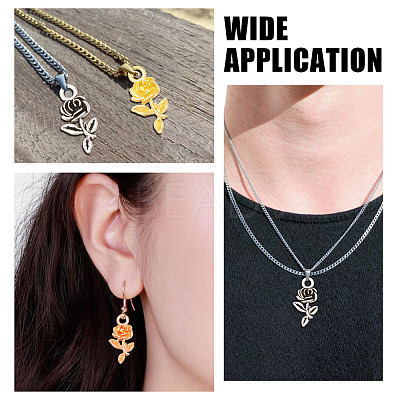 150Pcs 5 Colors Tibetan Style Alloy Pendants FIND-AR0004-39-1
