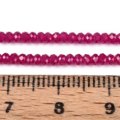 Lab Grown Red Corundum Beads Strands G-G106-A45-05-1