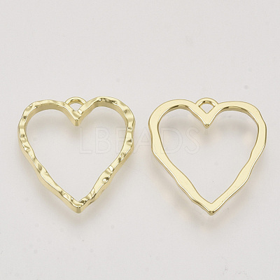 Rack Plating Alloy Open Back Bezel Pendants PALLOY-N150-36-1