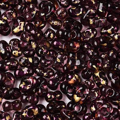 Picasso Spray Painted Glass Seed Beads SEED-T006-04-23-1