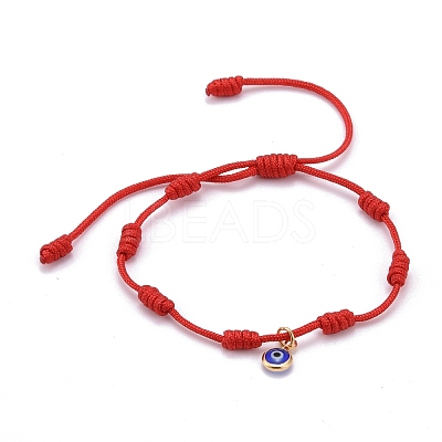 Adjustable Nylon Thread Charm Bracelets BJEW-JB06274-02-1