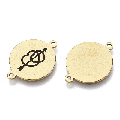 201 Stainless Steel Enamel Links connectors STAS-S079-145G-G-1