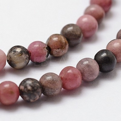 Natural Rhodonite Beads Strands X-G-D840-59-6mm-1