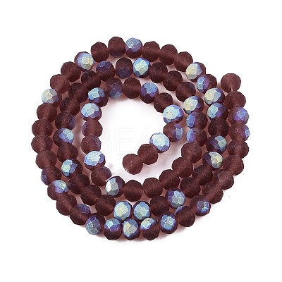Transparent Glass Beads Strands EGLA-A044-T6mm-MB13-1