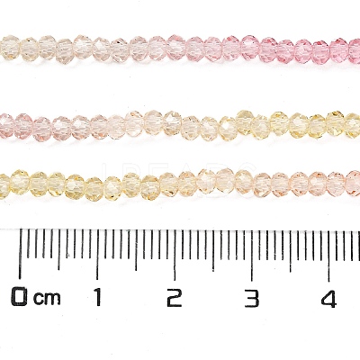 Transparent Painted Glass Beads Strands X1-DGLA-A034-T2mm-A09-1