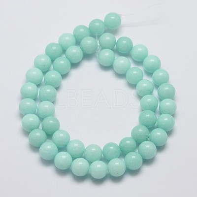 Natural Malaysia Jade Beads Strands X-G-A146-8mm-B07-1