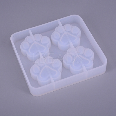Cat Paw Print Silicone Molds DIY-WH0167-92-1