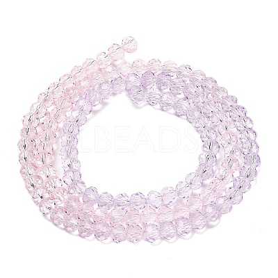 Transparent Painted Glass Beads Strands X1-DGLA-A034-T4mm-A05-1