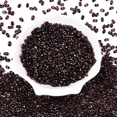 Picasso Spray Painted Glass Seed Beads SEED-T006-04-23-1