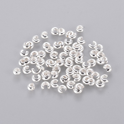 Brass Crimp Beads Covers KK-H289-NFS-NF-1