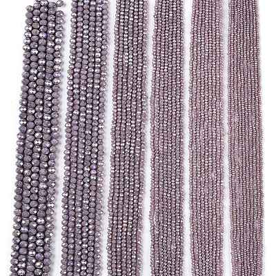 Electroplate Glass Beads Strands LS-EGLA-A044-P3mm-B13-1