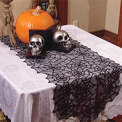 Halloween Spider Web Fabric DIY-WH0410-19B-1