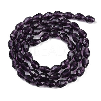 Transparent Glass Beads Strands EGLA-N013-T6mm-D06-1