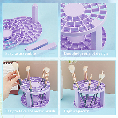Plastic Cosmetic Brush Storage Stands MRMJ-WH0079-63D-1