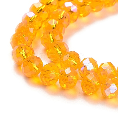 Electroplate Glass Beads Strands EGLA-A034-T8mm-L11-1