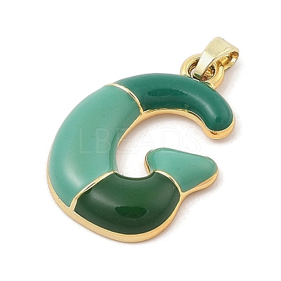 Alloy Enamel Pendants ENAM-S023-01G-G-1