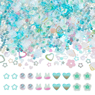 Handmade Polymer Clay Cabochons CLAY-TADJ0001-01G-1