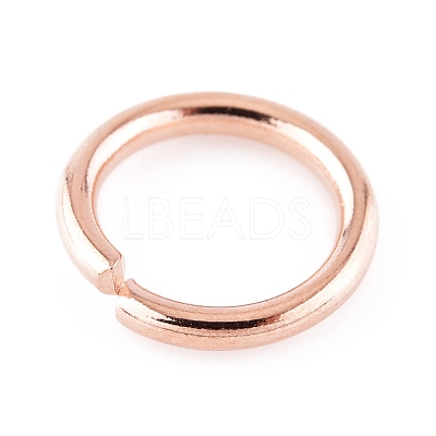 304 Stainless Steel Open Jump Rings STAS-L187-10x1.5mm-RG-1
