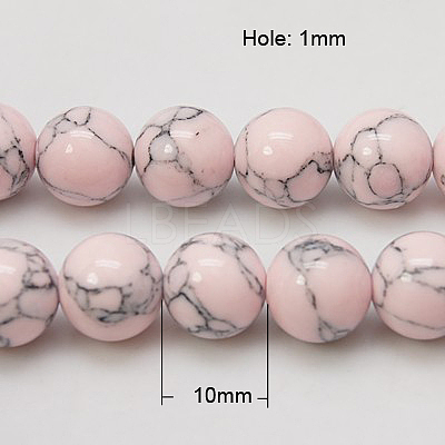 Synthetic Turquoise Beads Strands X-TURQ-H038-10mm-XXS04-1