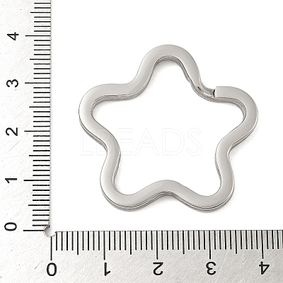304 Stainless Steel Split Key Rings Hand Polished STAS-D144-01B-P-1