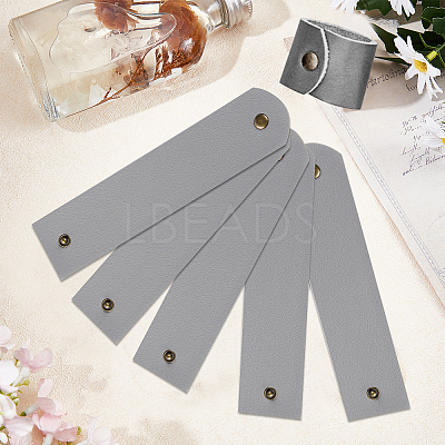 Rectangle PU Leather Napkin Buckle AJEW-WH0129-94B-1