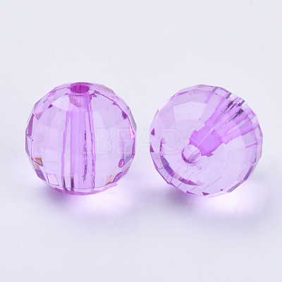 Transparent Acrylic Beads TACR-Q254-8mm-V48-1