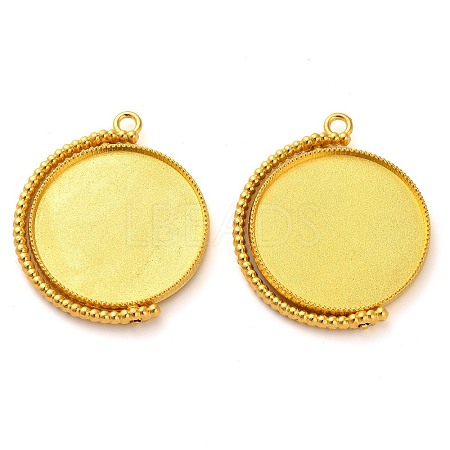 Zinc Alloy Pendant Cabochon Settings FIND-NH0001-13C-G-1
