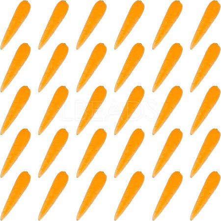 Olycraft 30Pcs PVC Carrot AJEW-OC0003-14-1