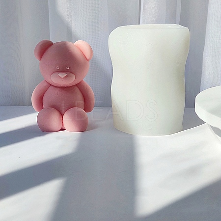 3D Bear Figurine DIY Silicone Candle Molds SIMO-C009-01-1