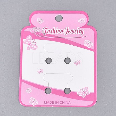 Cardboard Paper Jewelry Display Cards for Hair Ties Storage CDIS-N004-17-1
