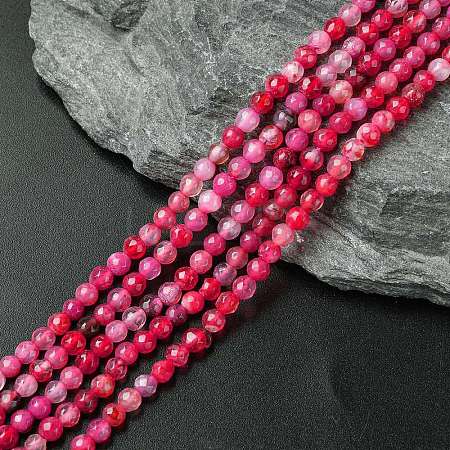 Natural Crackle Agate Bead Strands X-G-R344-4mm-55-1