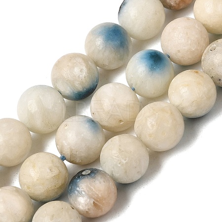 Natural Blue Ice Glacierite Stone Beads Strands G-G078-A01-02-1