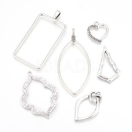 Tibetan Style Alloy Pendants TIBEP-X0185-49AS-1